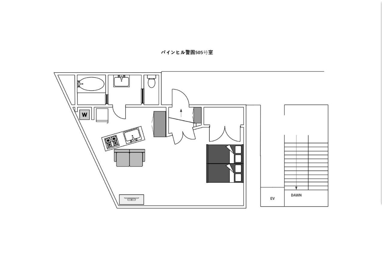 Pine Hill Kego Room 505 - Vacation Stay 58567V 후쿠오카 외부 사진